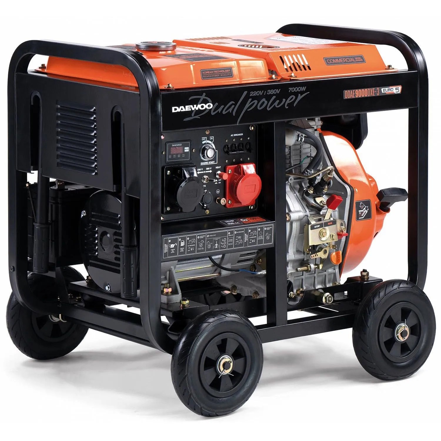 DAEWOO Agregat prądotwórczy diesel DDAE DDAE 9000DXE-3 6300W