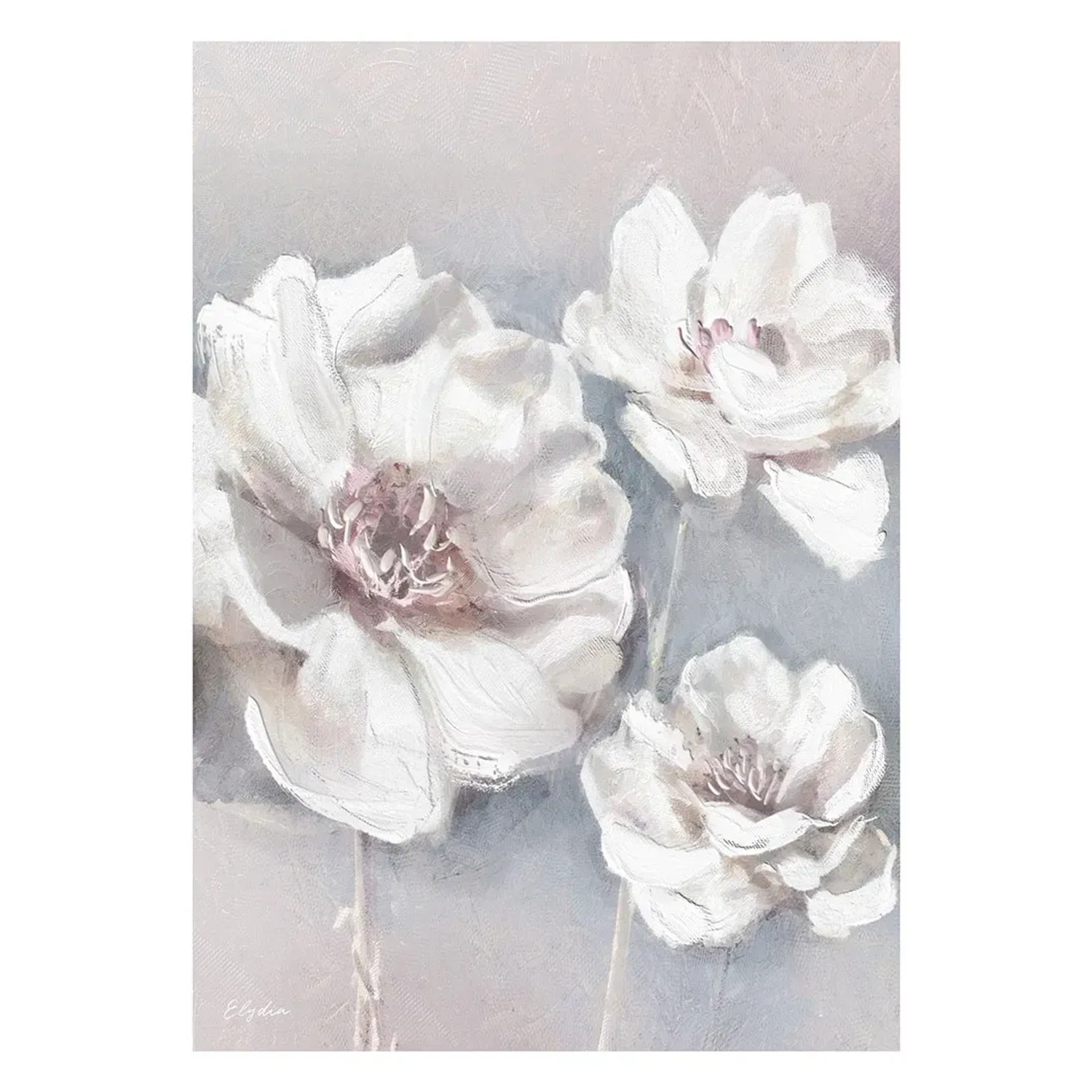 Obraz Canvas WHITE FLOWERS 60 x 80 cm