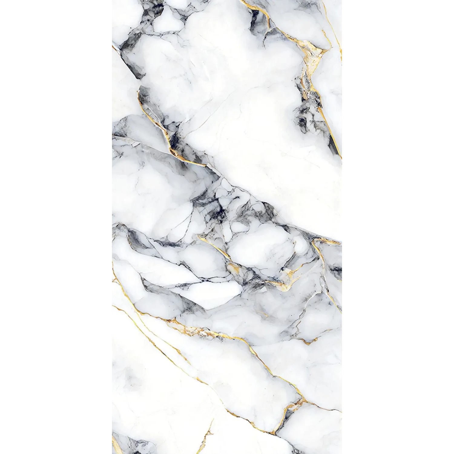 Gres szkliwiony Aqua Black Gold Carving 60 x 120 cm