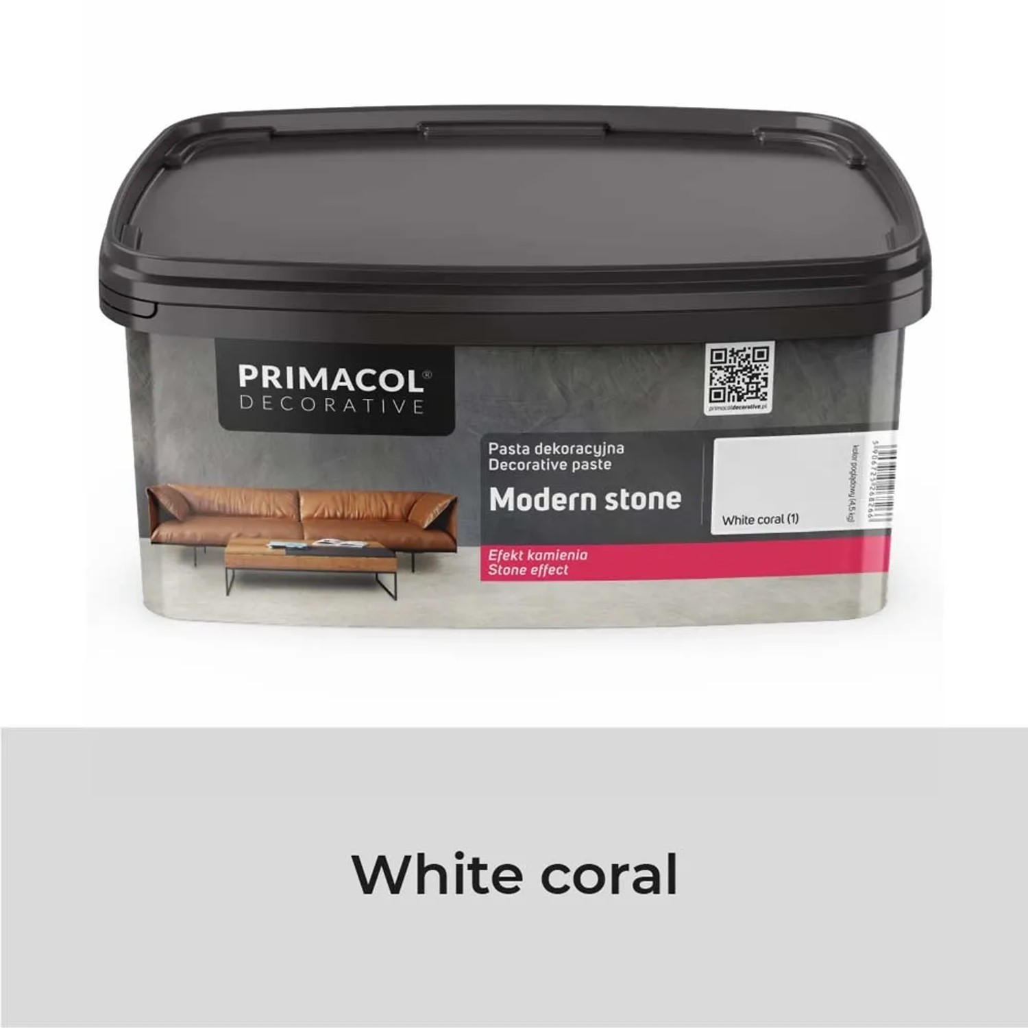 Pasta dekoracyjna Modern Stone White Coral 4,5kg