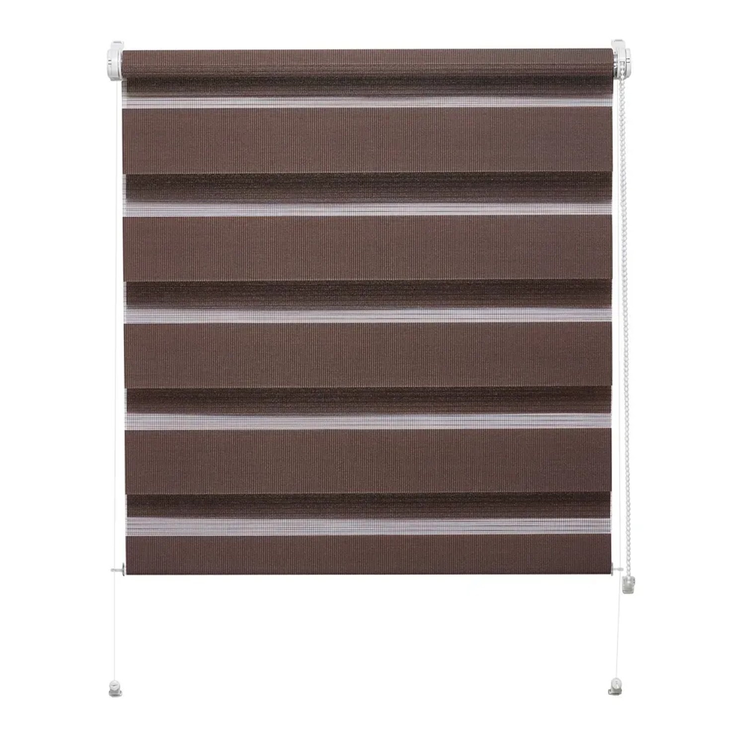 Gardinia Roleta dzień noc bezinwazyjna zebra brązowa 35 x 150 cm