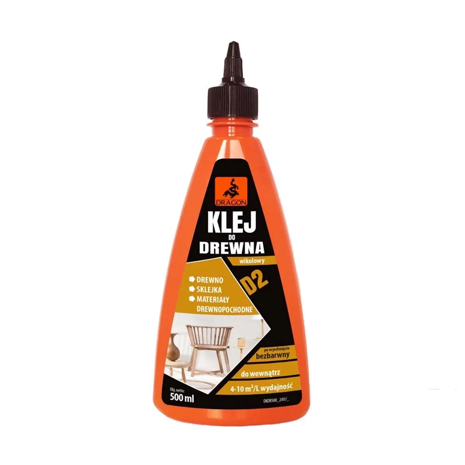 Dragon Klej wikolowy D2 do drewna 500 ml