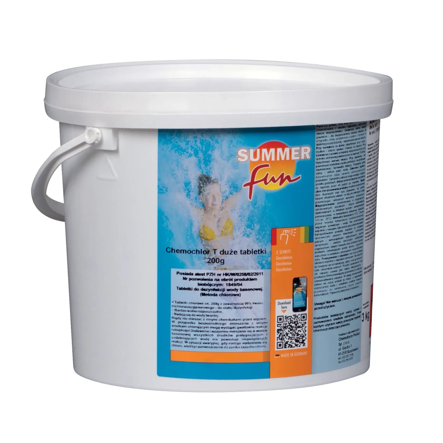 Summer Fun Chemochlor T tabletki - 3 kg