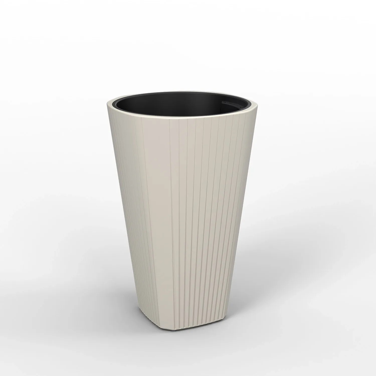 Donica Muza średnia kremowa - śr. 39 cm