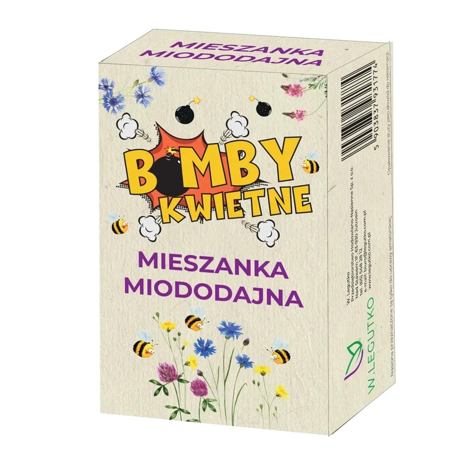 Bomby kwietne - mieszanka roślin miododajnych 5 sztuk