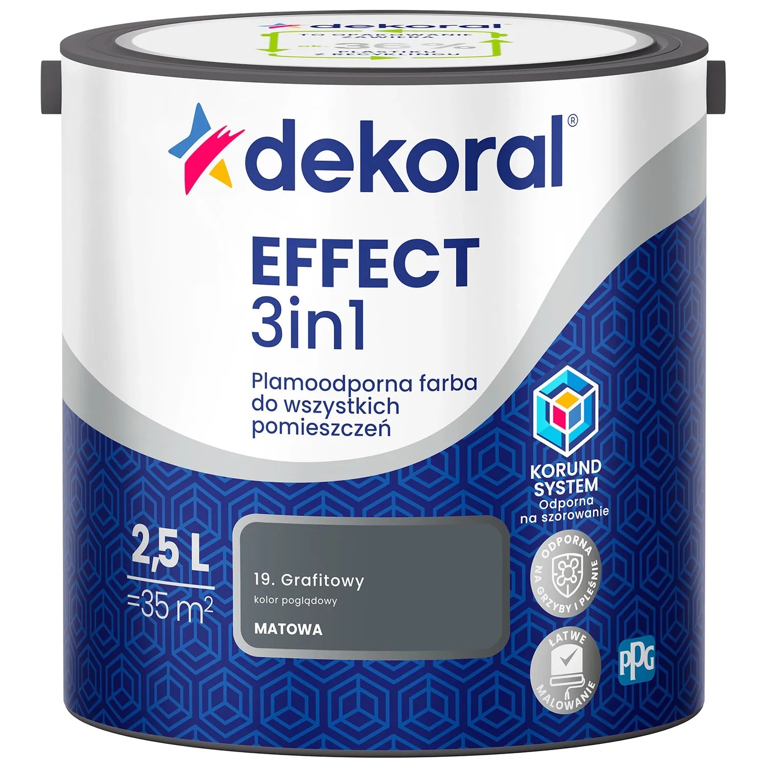 Farba Dekoral Effect 3w1 grafitowy 2,5l