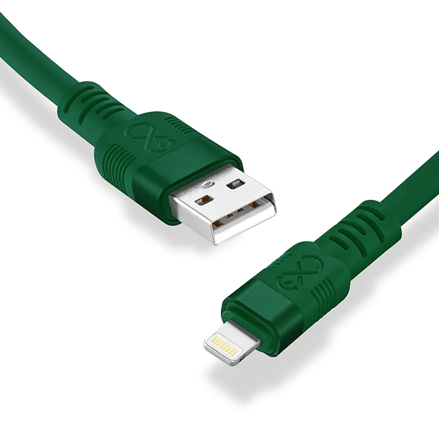 Kabel Whippy Pro USBA-Lightning 2 m butelkowa zieleń