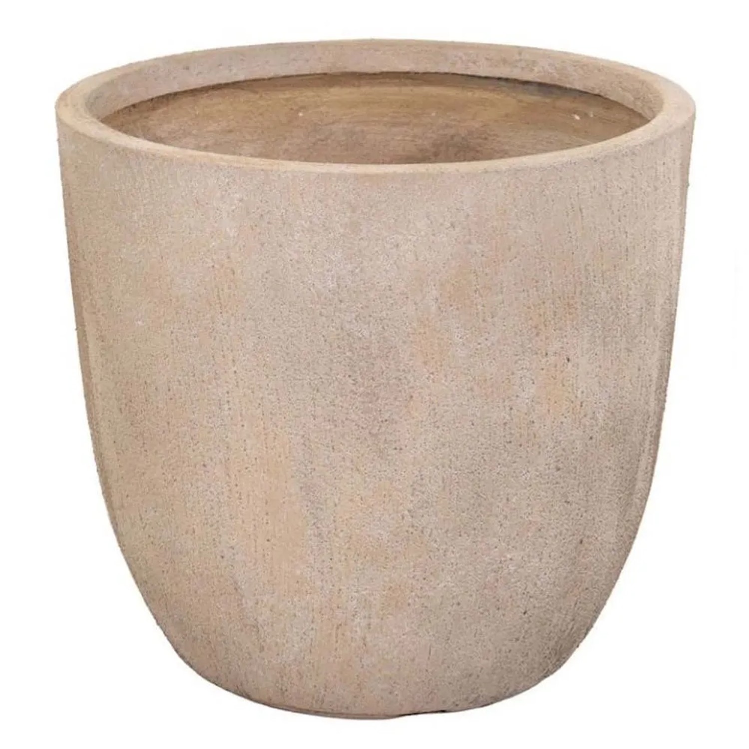 Donica clayfibre Texas egg piaskowa - 32 x 31 cm
