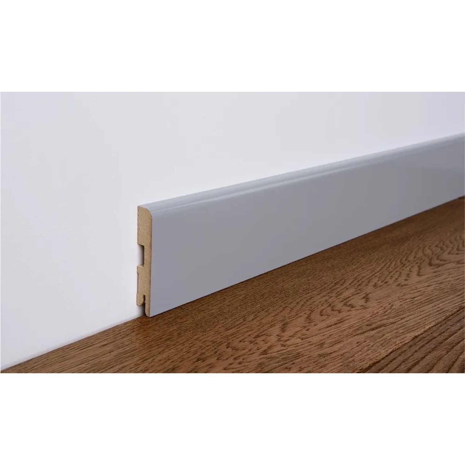 Foge Listwa przypodłogowa MDF lakierowana LB1 szary półmat 80 x 160 x 2000 mm