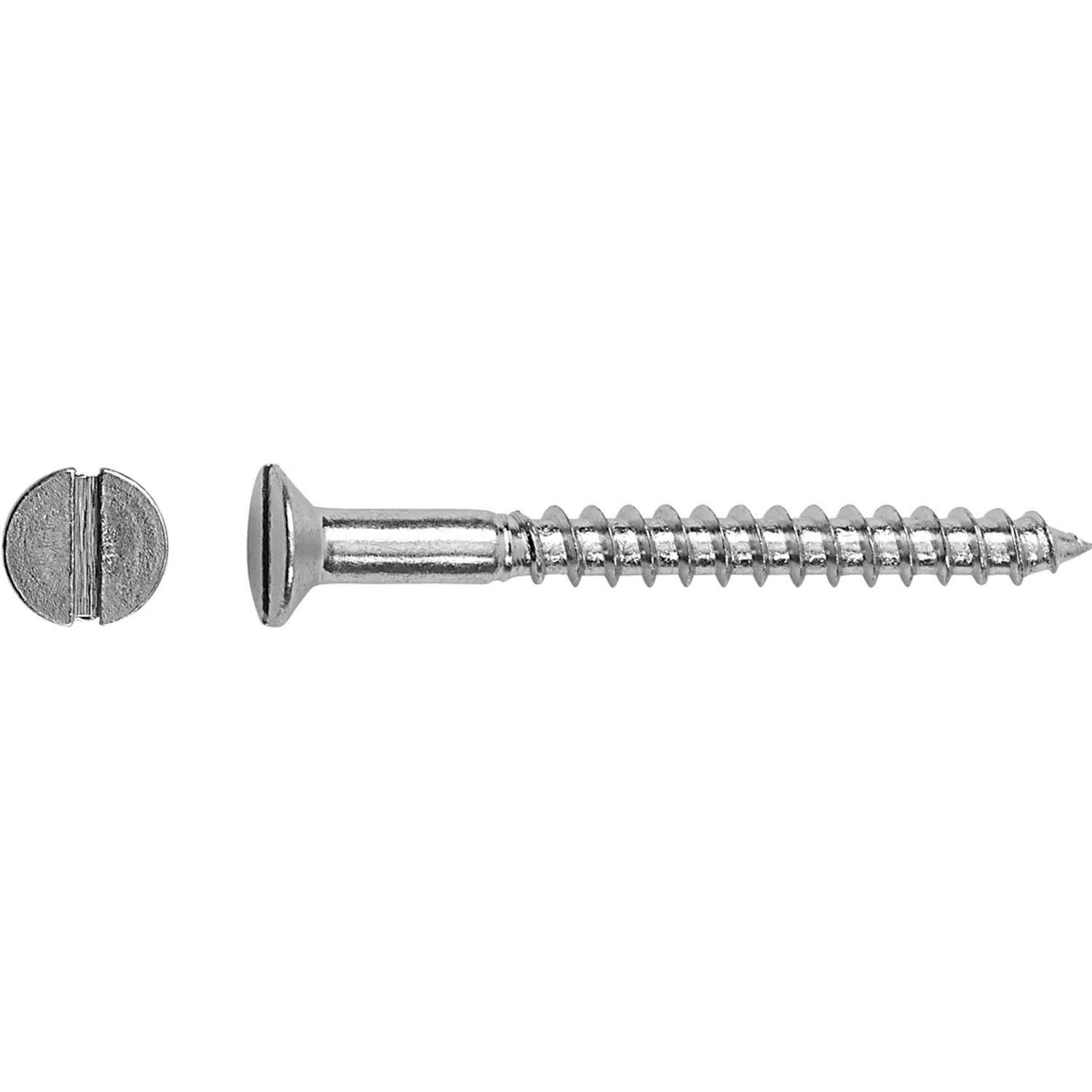 LUX-TOOLS Wkręt do drewna z łbem stożkowym SL Ø 4 mm x 30 mm ocynkowany 20 szt.