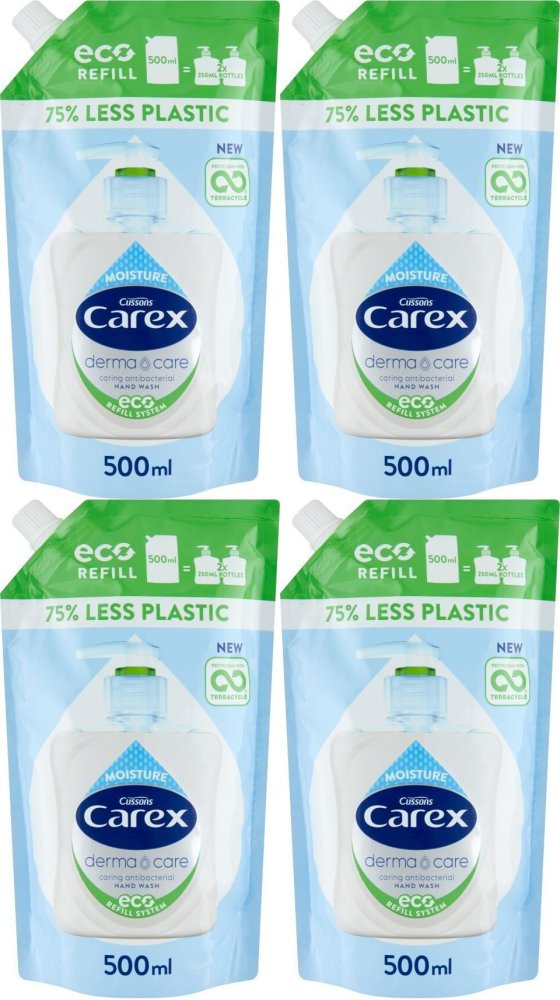 4x Mydło w płynie Carex Moisture, 500ml