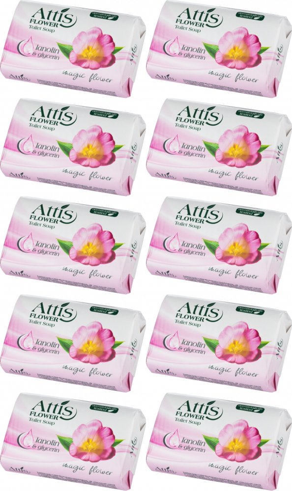 10x Mydło w kostce Gold Drop Attis, Flower, kwiatowy, 100g