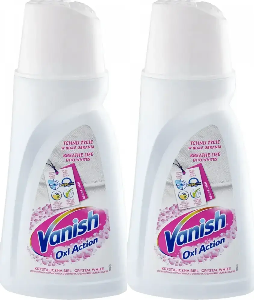2x Odplamiacz do białego Vanish Oxy Action, 1l