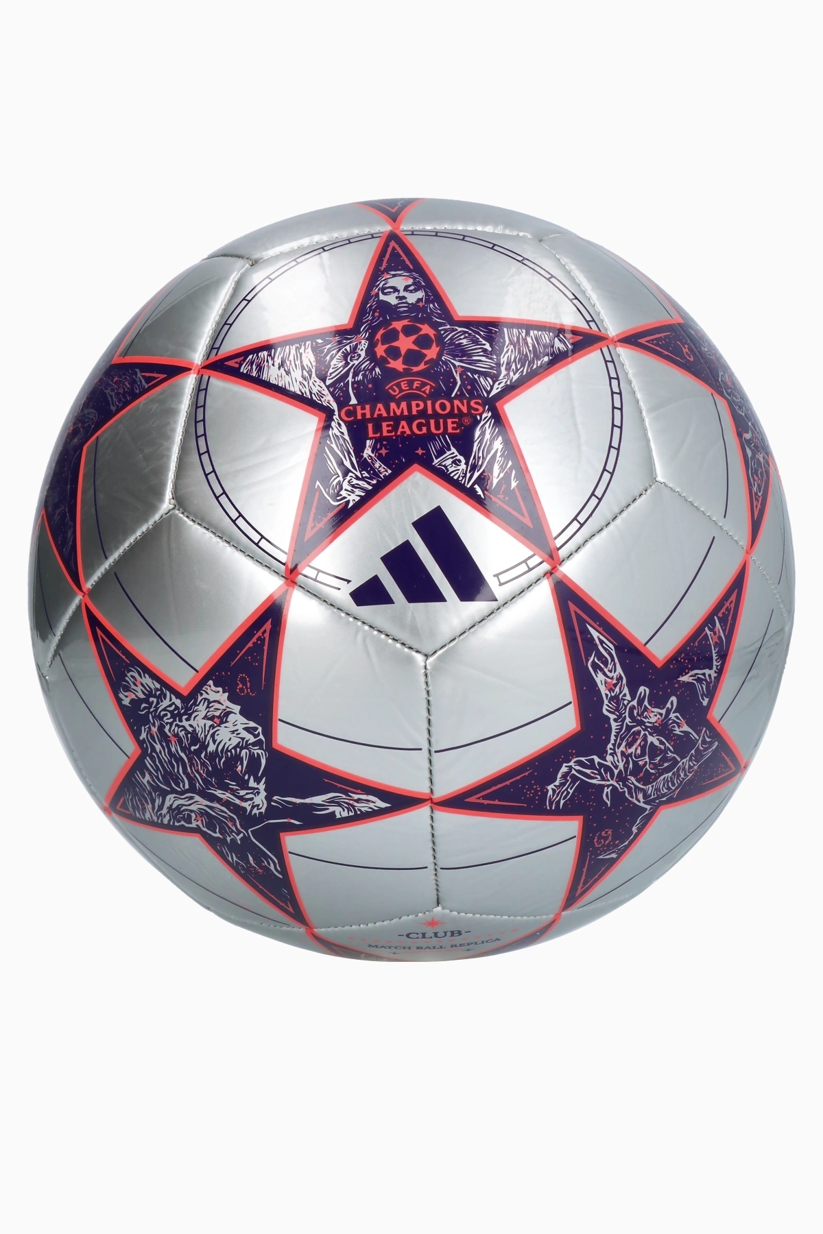 Piłka adidas UCL Club 25/26 rozmiar 5 - Srebrny