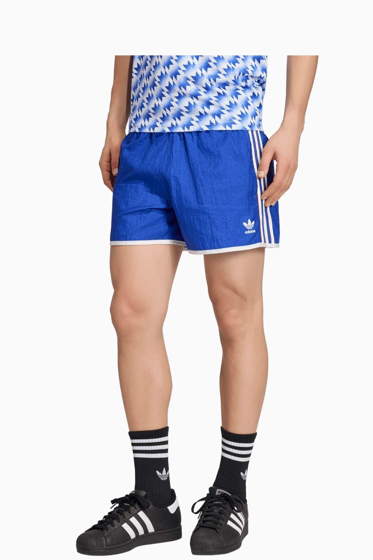 Spodenki adidas Manchester United 1990 Wyjazdowe - Niebieski