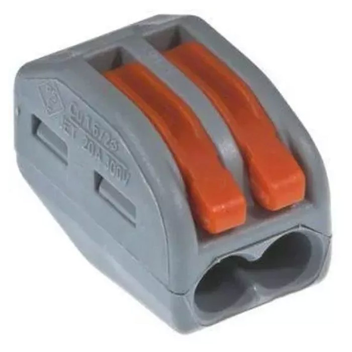 Szybkozłączka instalacyjna Wago do linek 2x4mm2 5sztuk AKS Zielonka