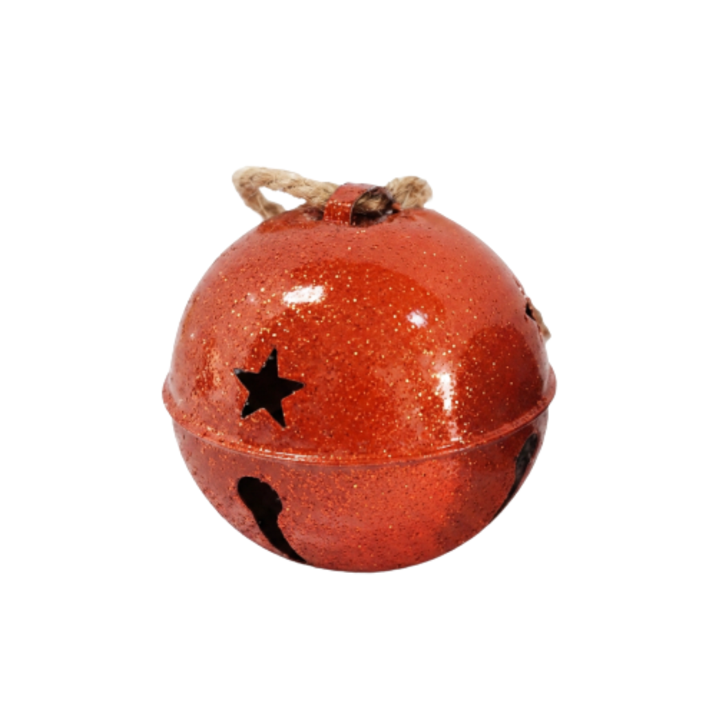 Zawieszka dzwonek janczar metalowy czerwony 12cm