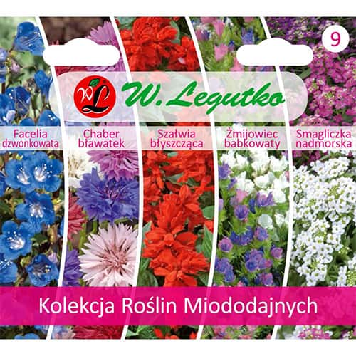 1 kus, Kolekce Medonosných rostlin, 5 odrůd - : Monžstvo balíkov: 1 kus