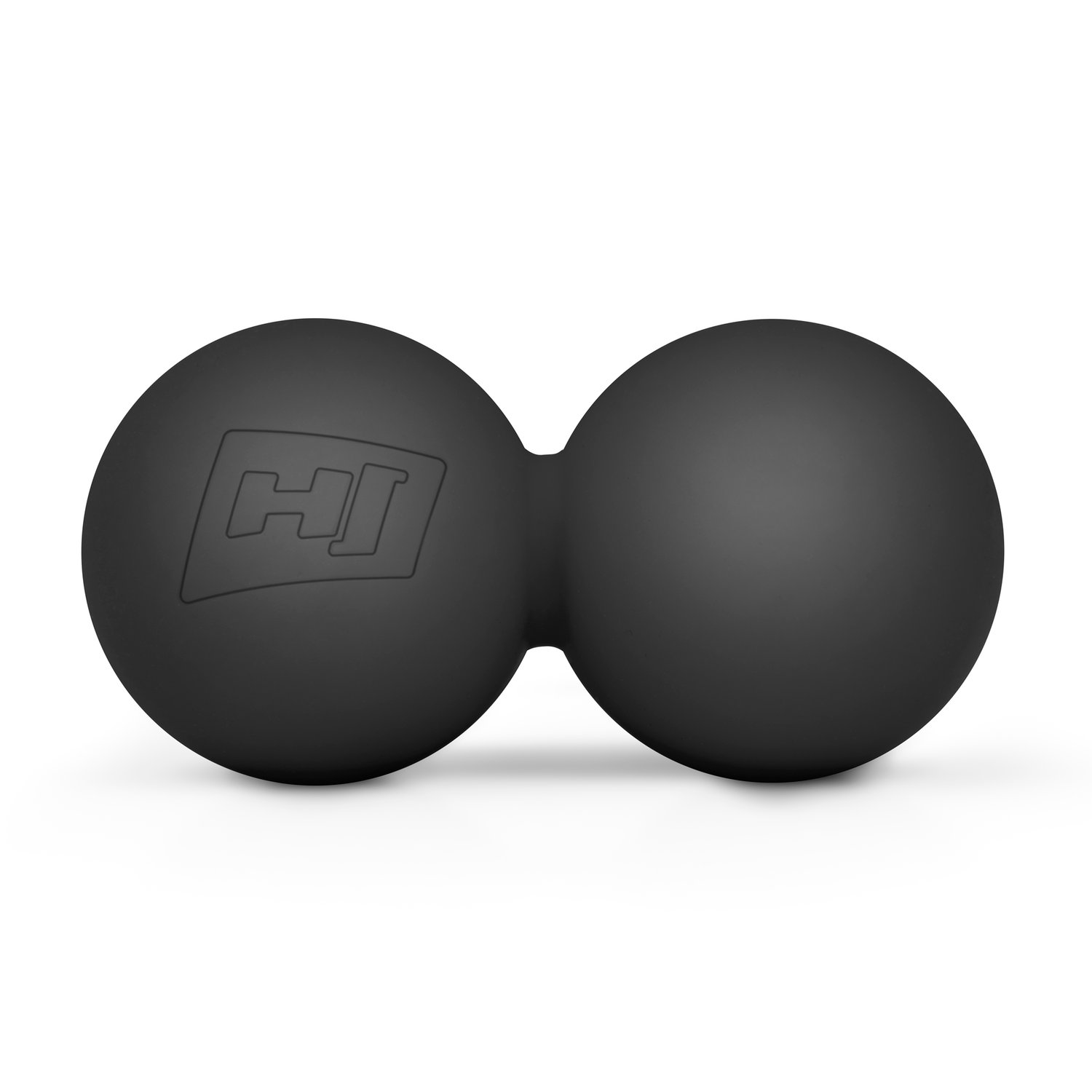 Duo-Massageball aus Silikon 63 mm schwarz