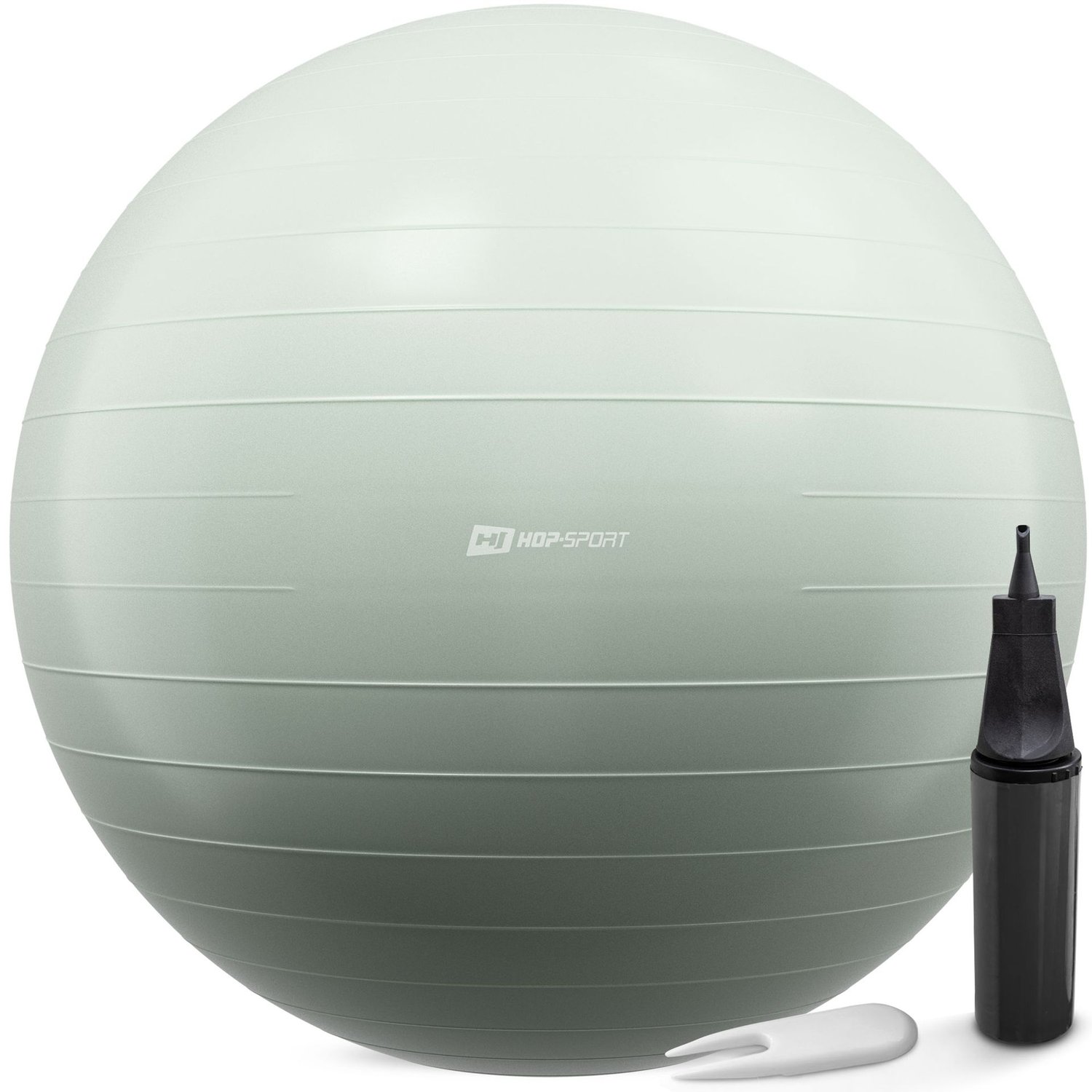 Ballon de gymnastique 85 cm avec pompe - Vert clair