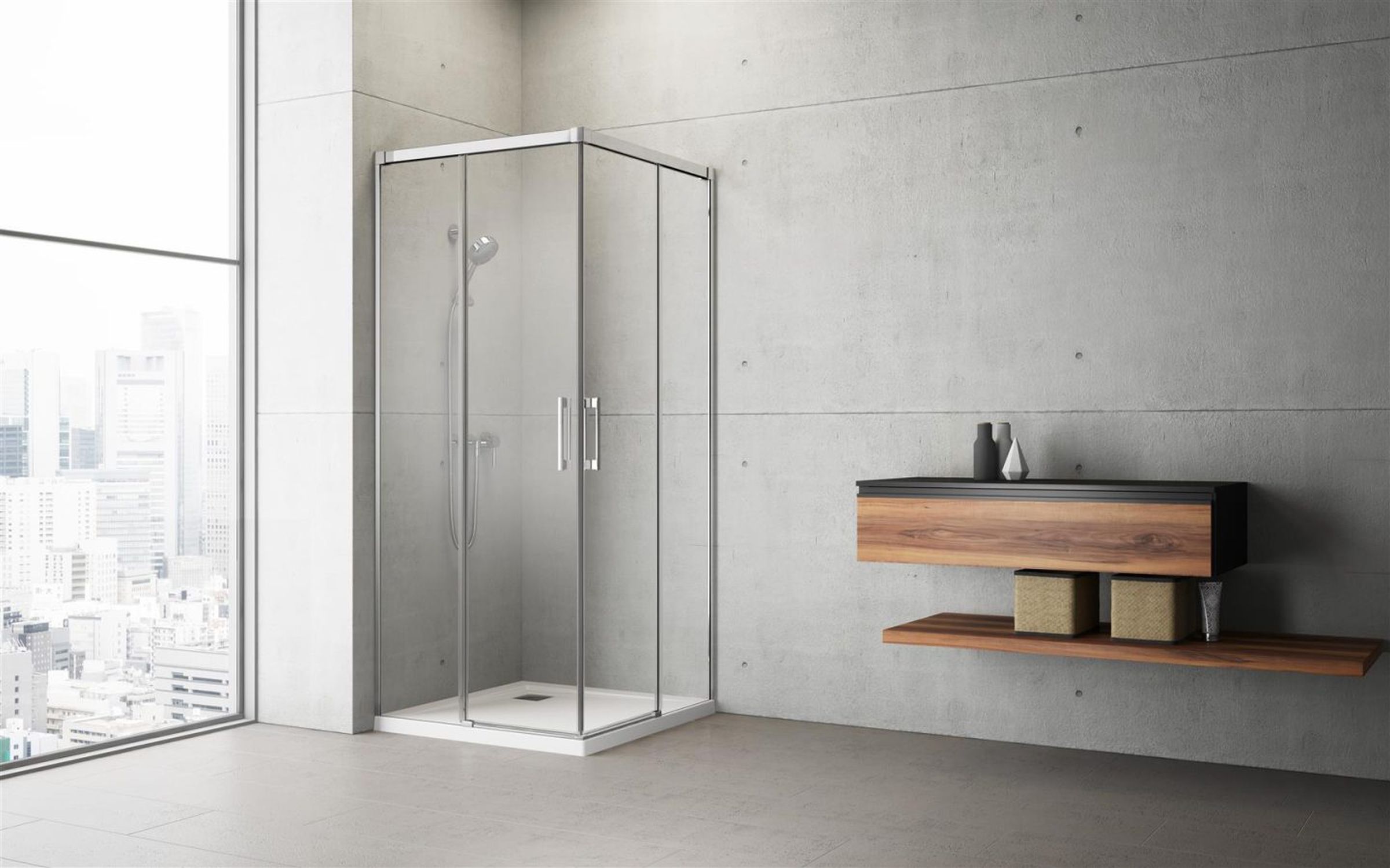 Radaway Idea KDD drzwi prysznicowe 70 cm rozsuwane chrom połysk/szkło przezroczyste 387065-01-01R