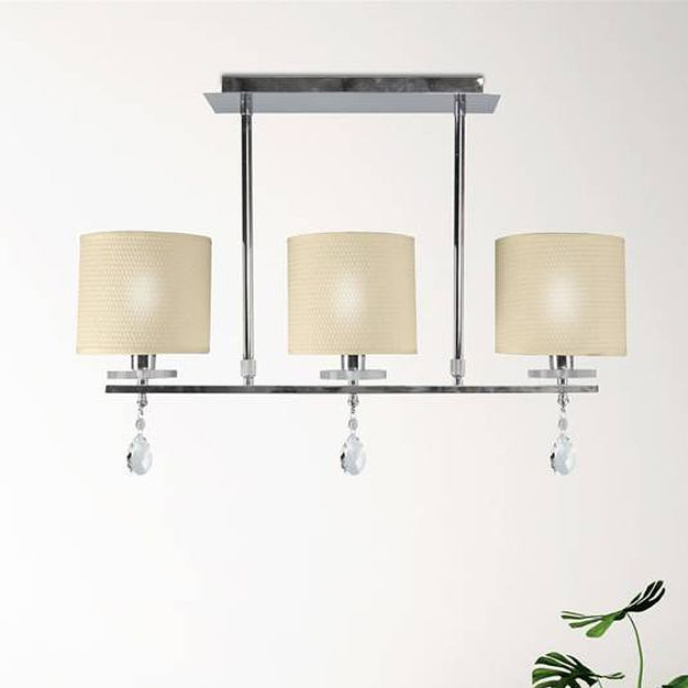 Candellux Estera lampa podsufitowa 3x40W kremowa/chrom 33-11510