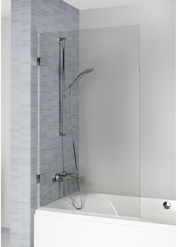 Riho Scandic NXT X108 parawan nawannowy 95 cm 1-częściowy lewy chrom błyszczący/szkło przezroczyste G001141120