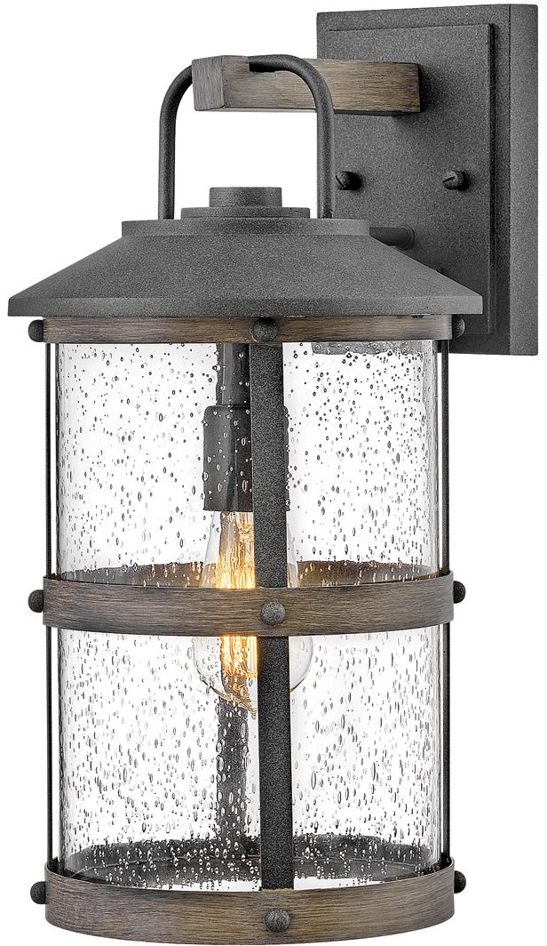 Quintiesse Lakehouse kinkiet zewnętrzny 1x60 W jasne drewno/postarzany cynk QN-LAKEHOUSE2-S-DZ