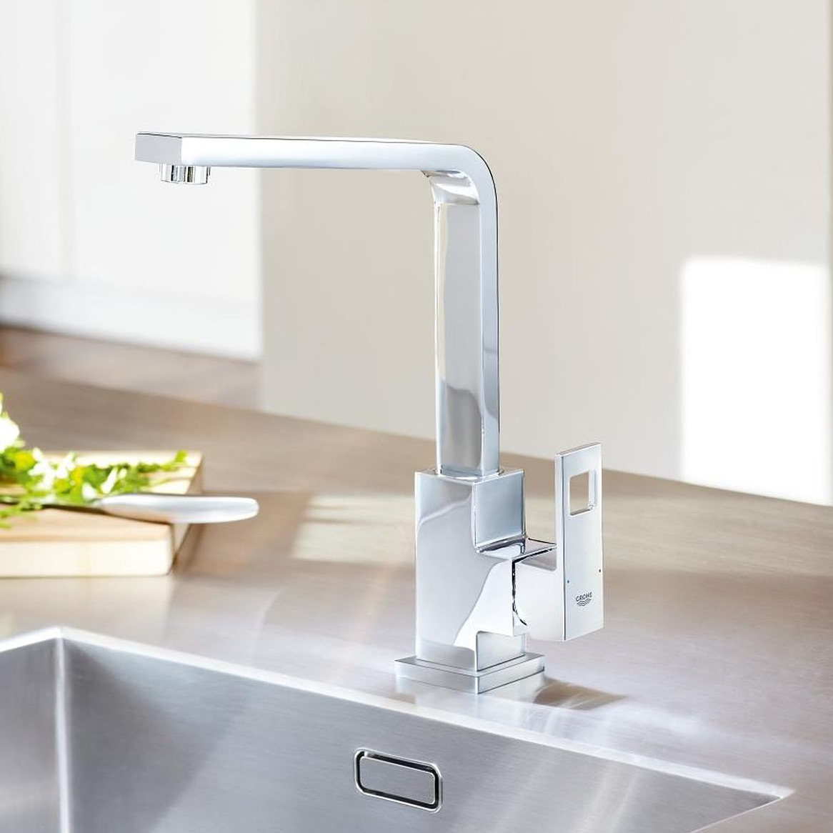 Grohe Eurocube bateria kuchenna stojąca wysoka chrom 31255000