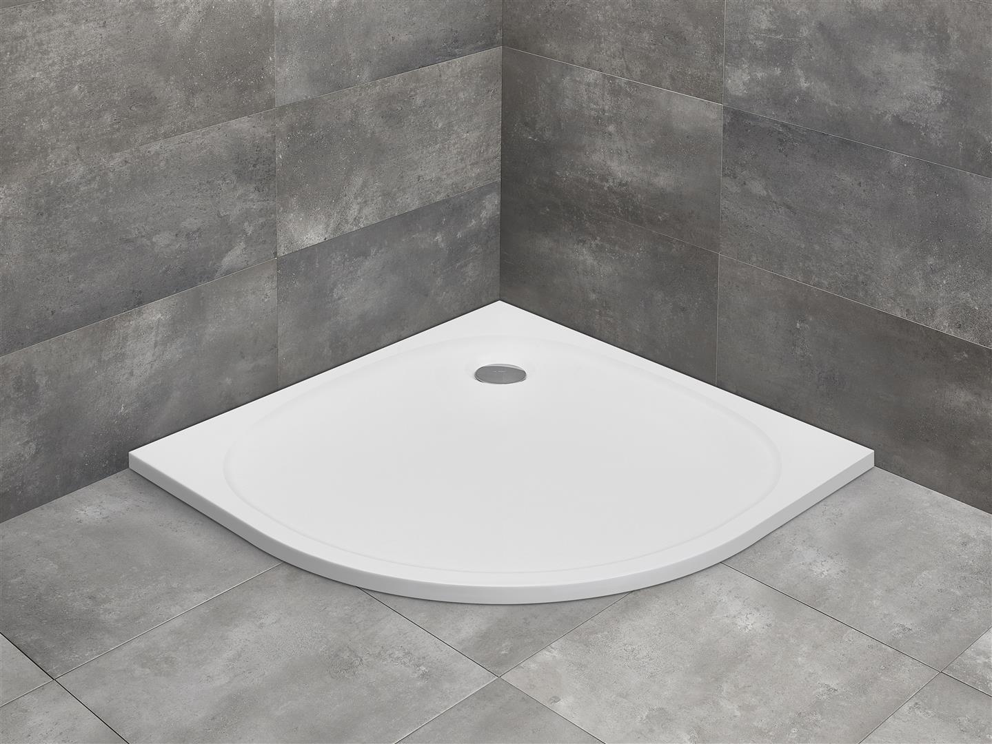 Radaway Zantos A brodzik półokrągły 90x90 cm biały M3ZNA9090-06