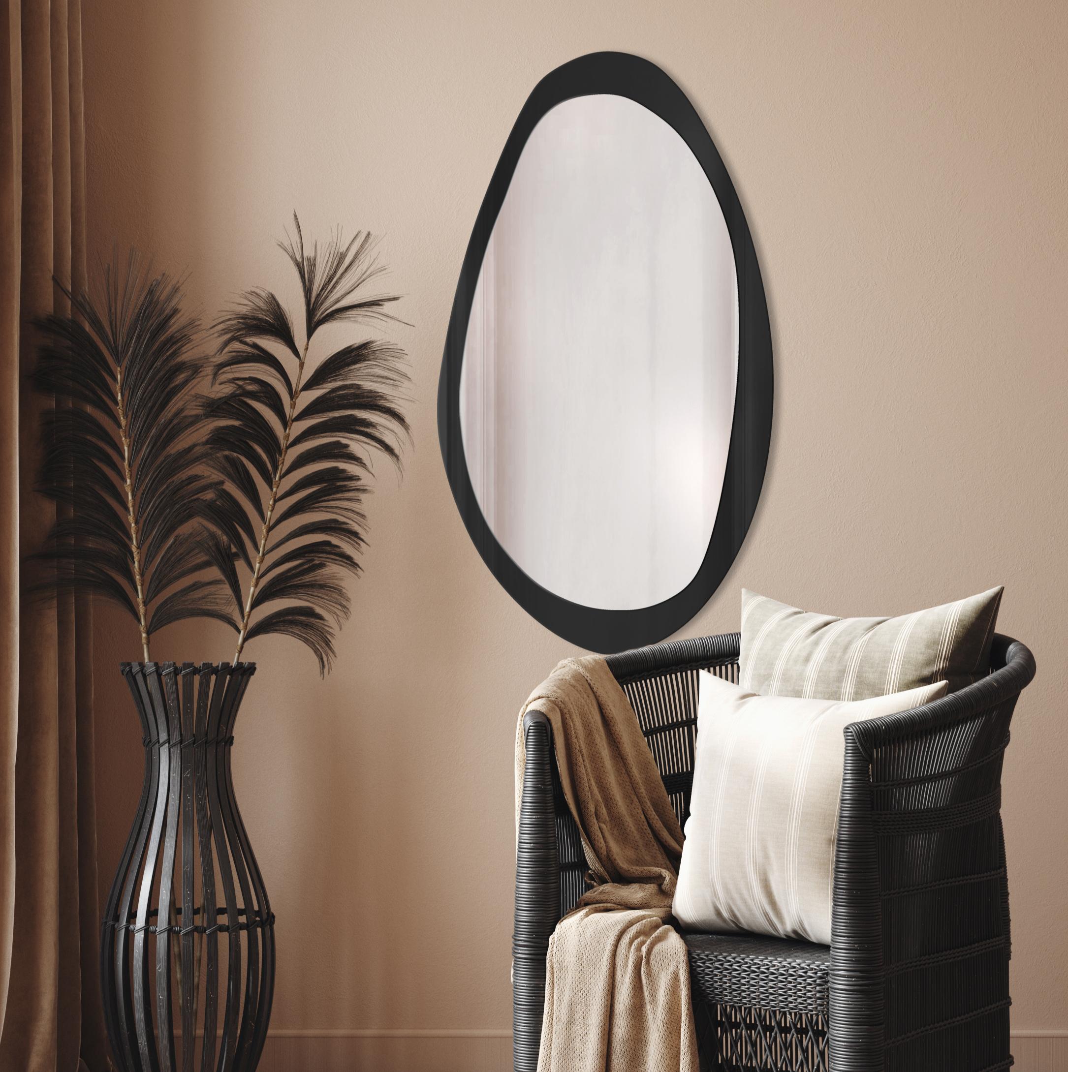 Guarda Giro Black lustro 45x75 cm czarny/srebrny TOS-GIR-BLACK-45x75