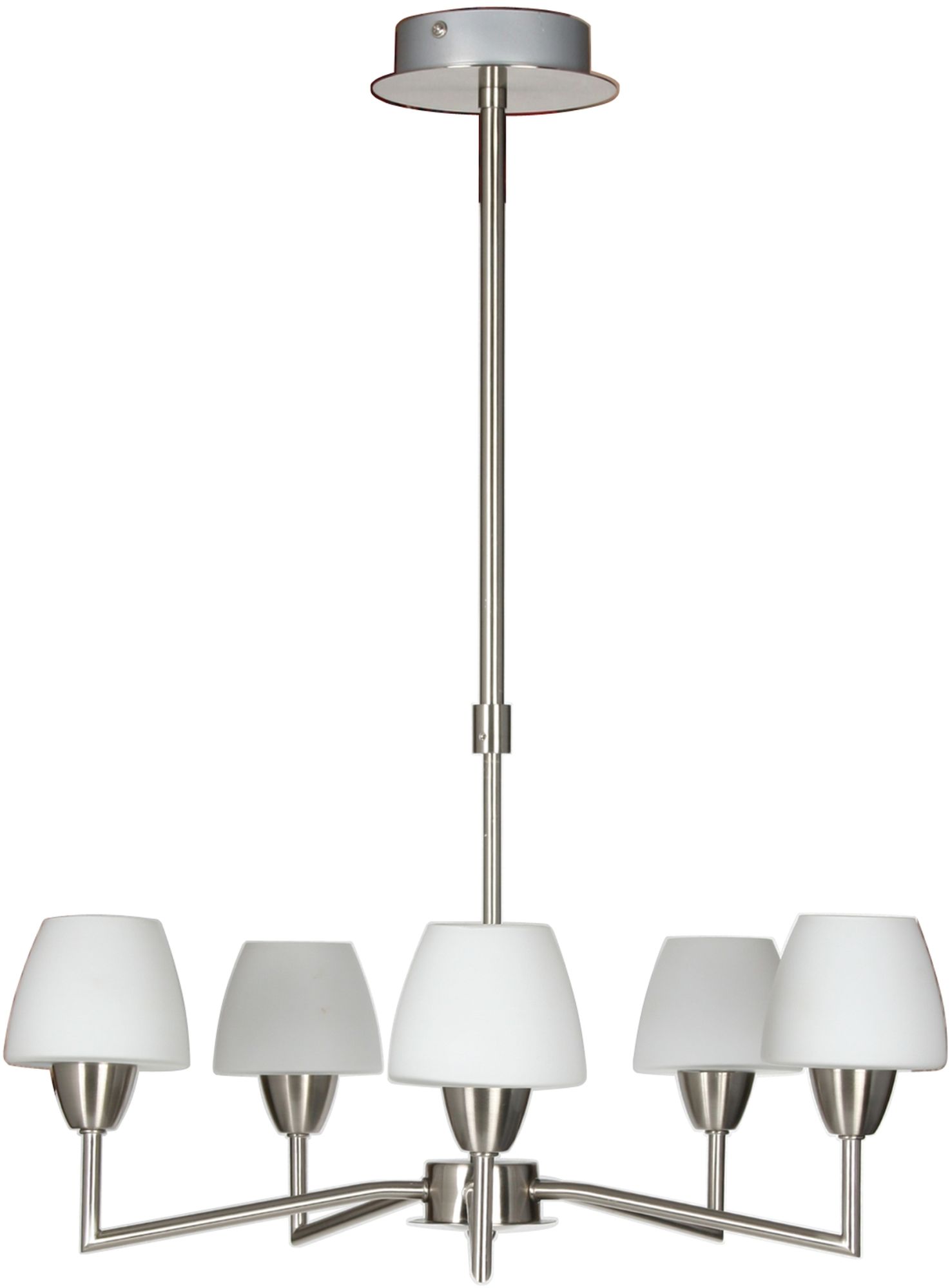 Candellux Togo lampa podsufitowa 5x40W biały/nikiel mat 35-10646