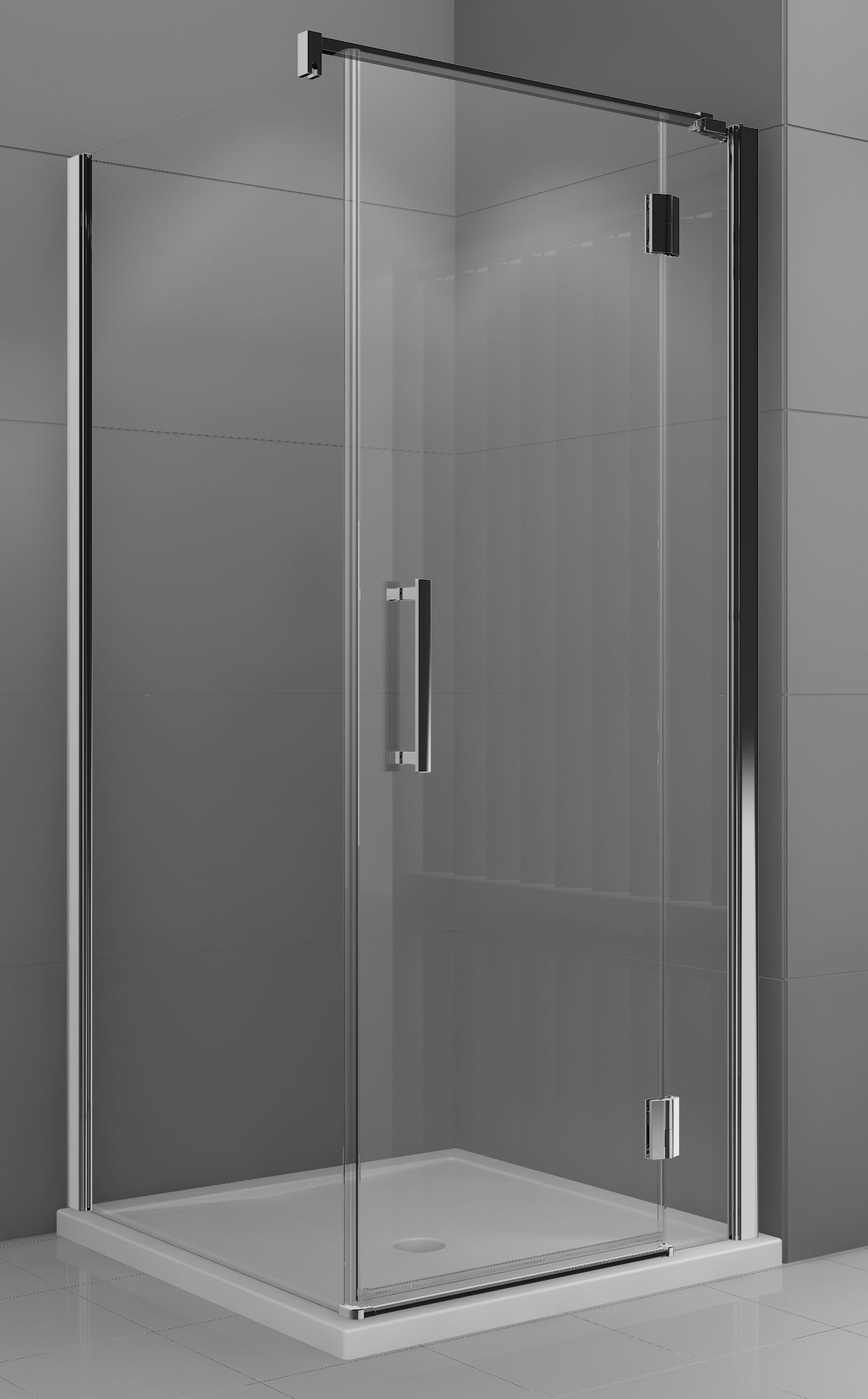 Novellini Modus G drzwi prysznicowe 110 cm prawe chrom/szkło przezroczyste MODUSGF110LD-1K
