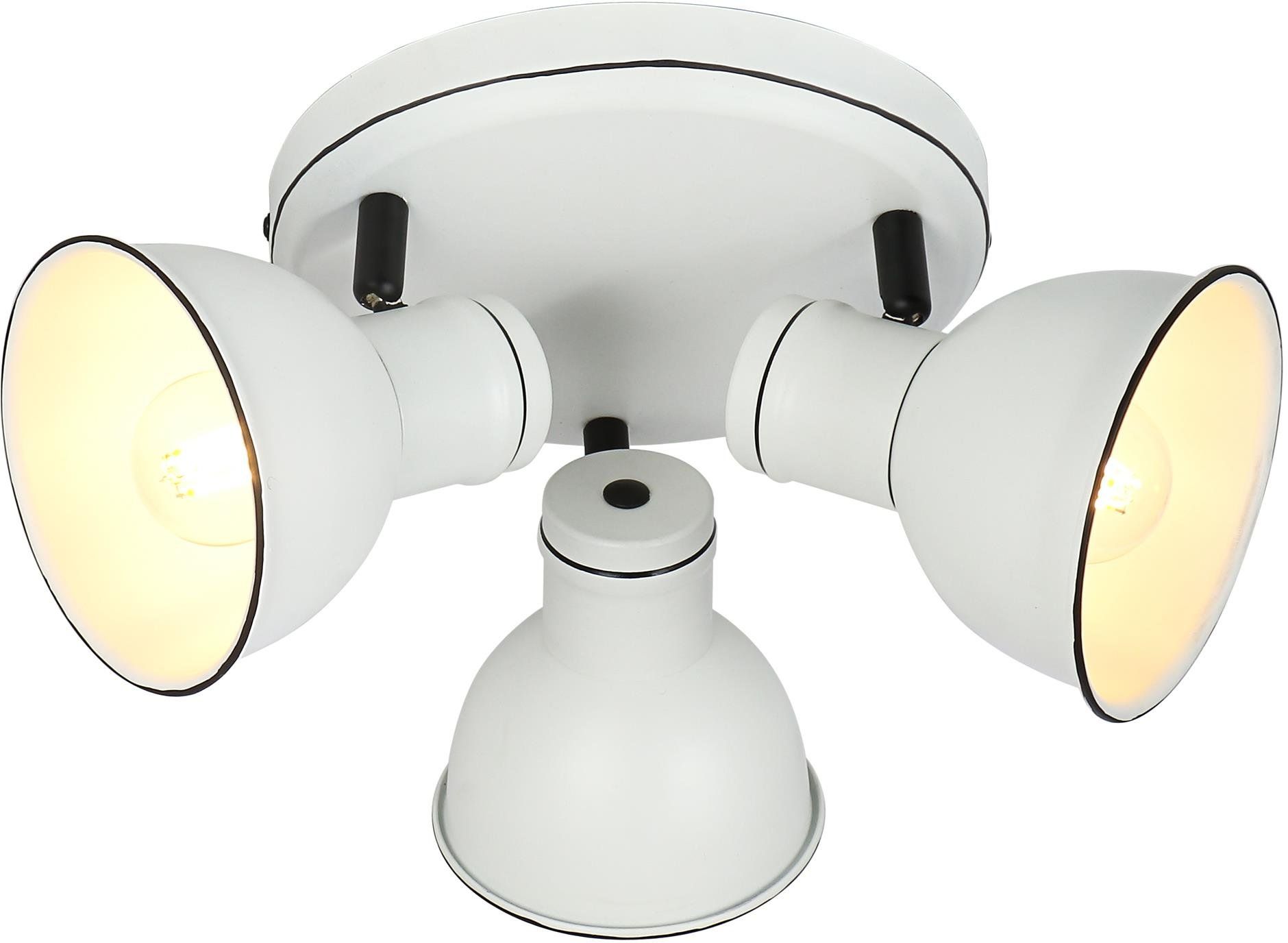 Candellux Zumba lampa podsufitowa 3x40W biały/czarny 98-72160