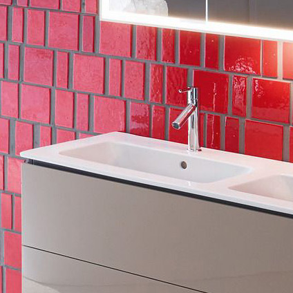 Duravit Me by Starck umywalka 130x49 cm meblowa podwójna prostokątna biała 2336130000