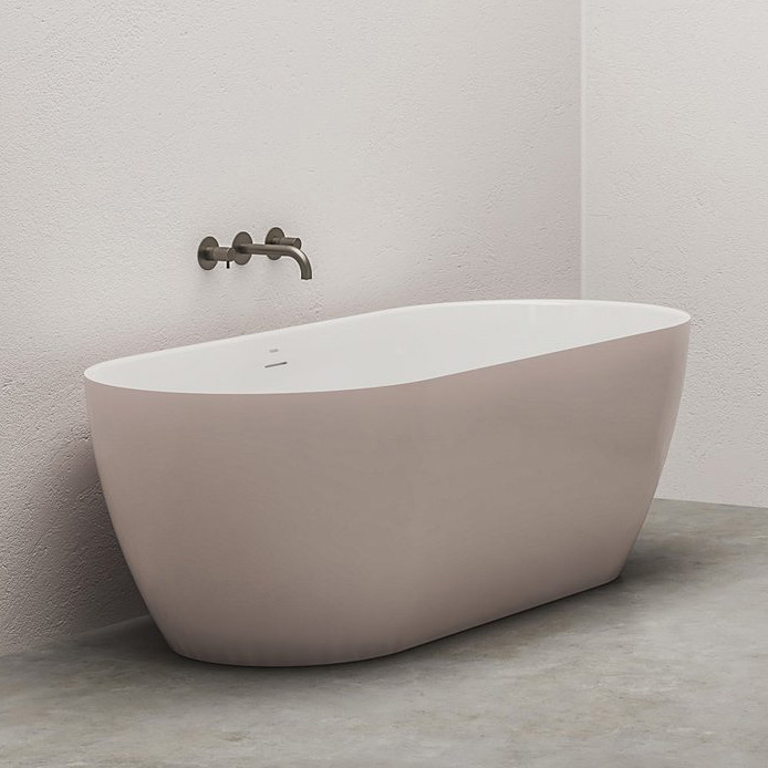 Ravak Freedom O Tec wanna wolnostojąca 170x77 cm owalna biały/Alabaster Pink CD41600000