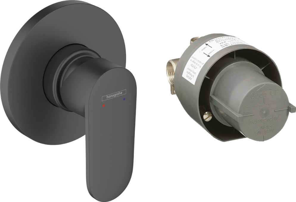 Hansgrohe Vernis Blend bateria prysznicowa podtynkowa czarna matowa 71663670