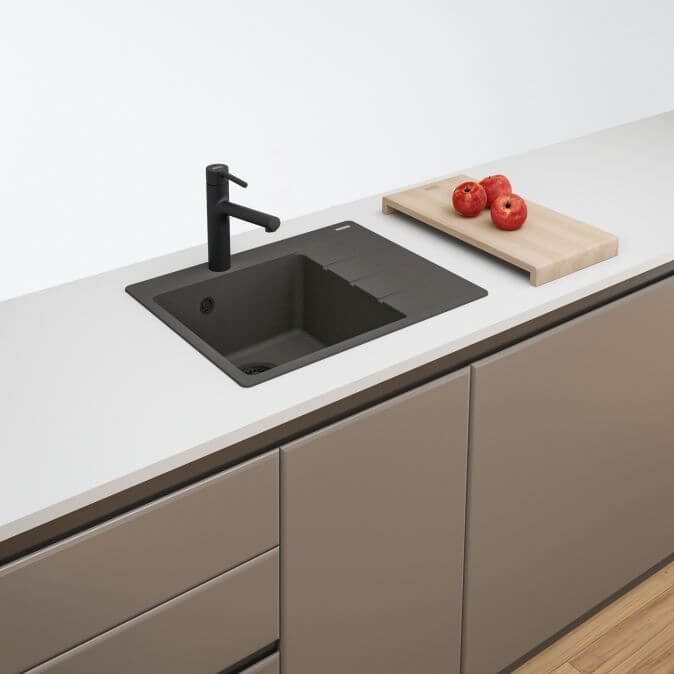 Franke Centro CNG 611-61 TL zlewozmywak granitowy 62x50 cm onyx 114.0738.004