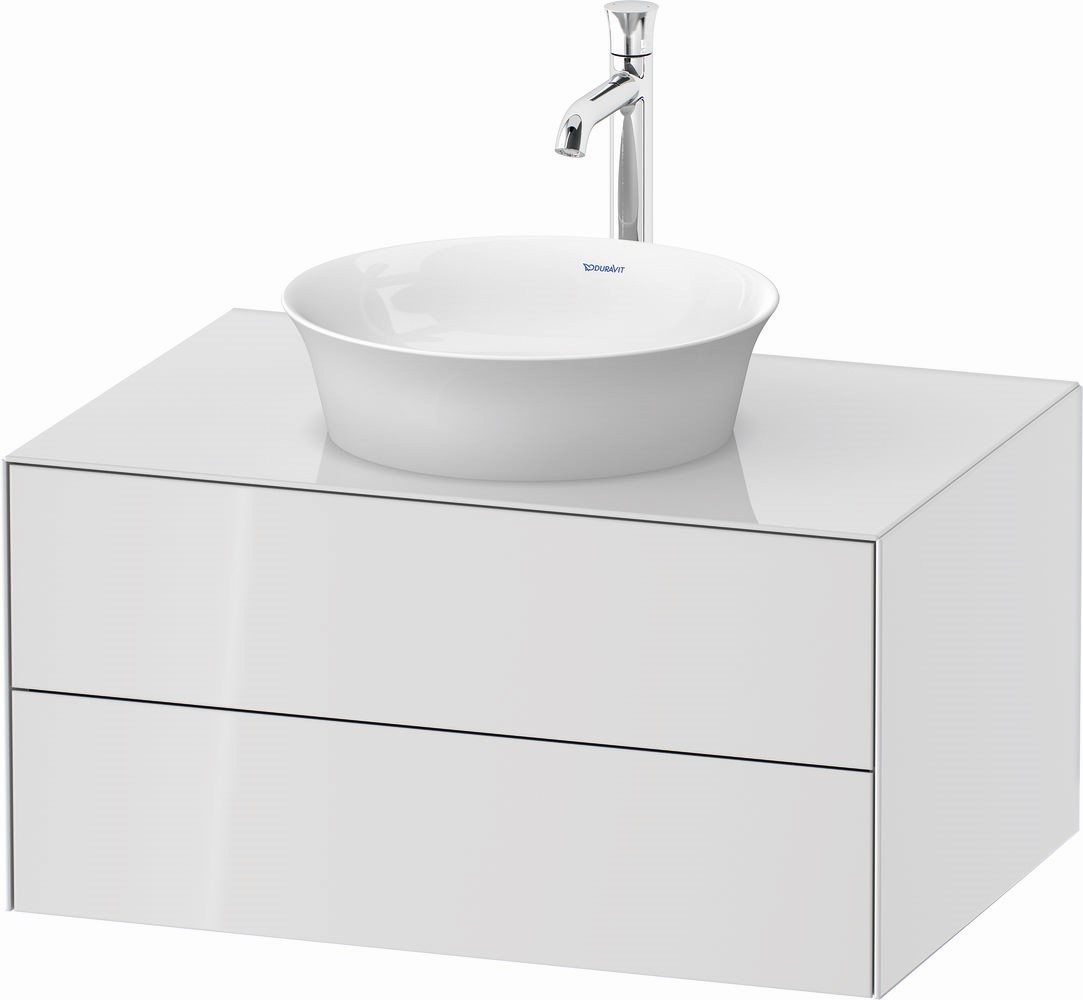Duravit White Tulip szafka 80 cm podumywalkowa wisząca biały wysoki połysk WT498508585
