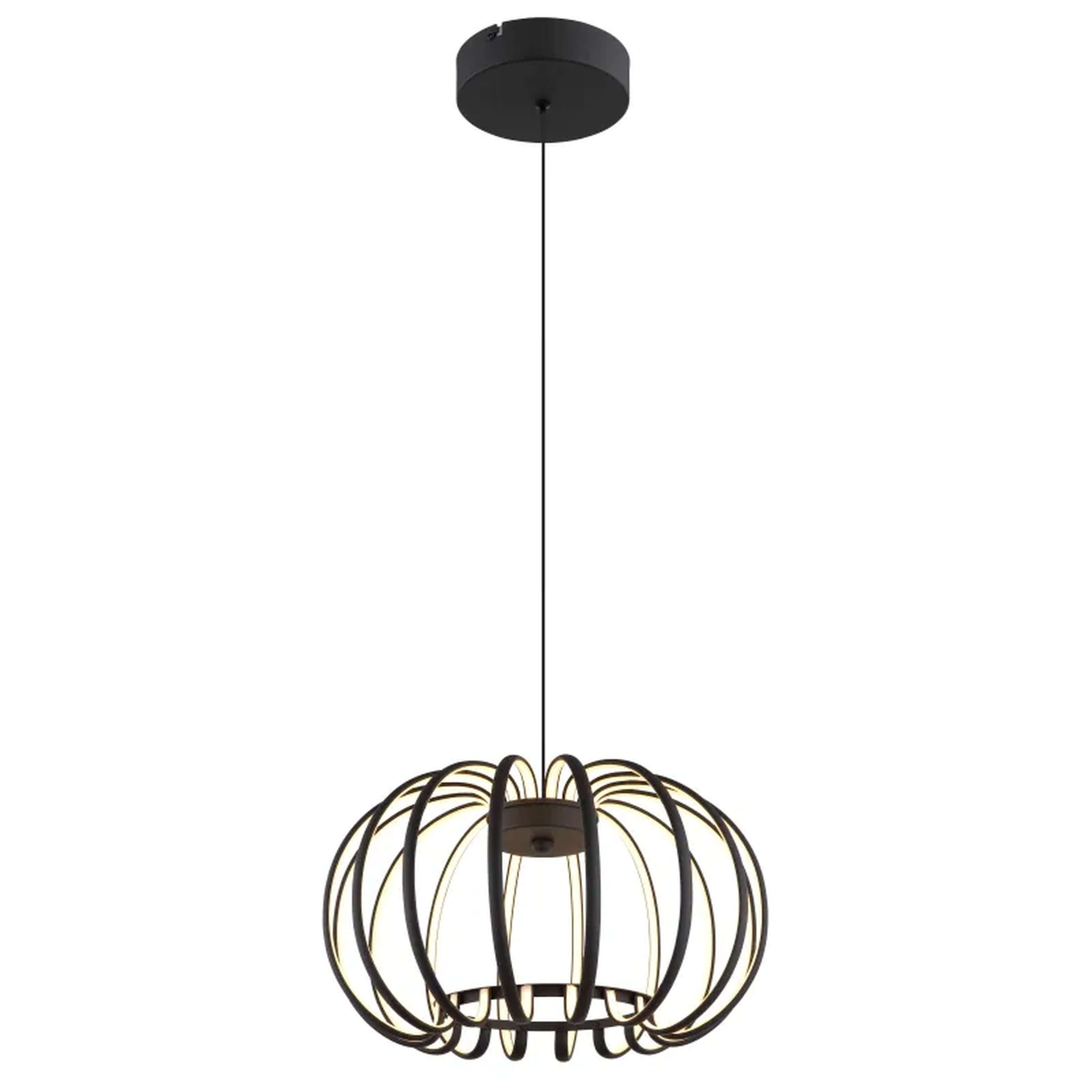 Globo Lighting Ribbon lampa wisząca 1x40 W czarna 15946B