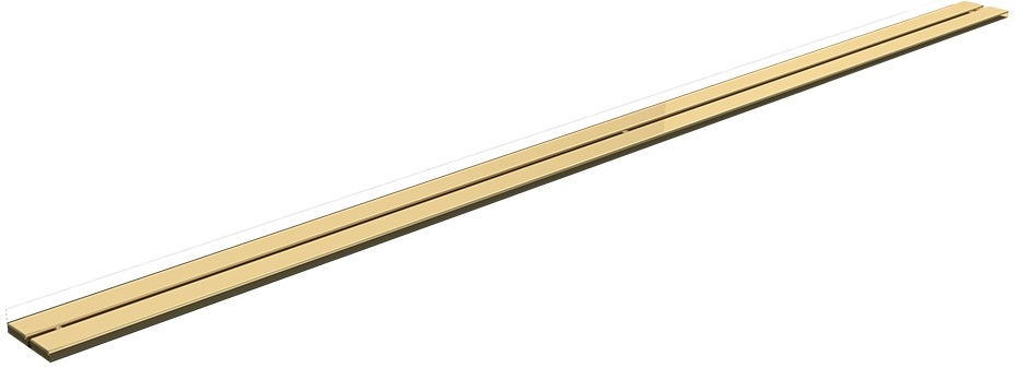 Schedpol Gold Slim Duo maskownica odpływu liniowego 110 cm złoty 10.058/SLX/DPZ