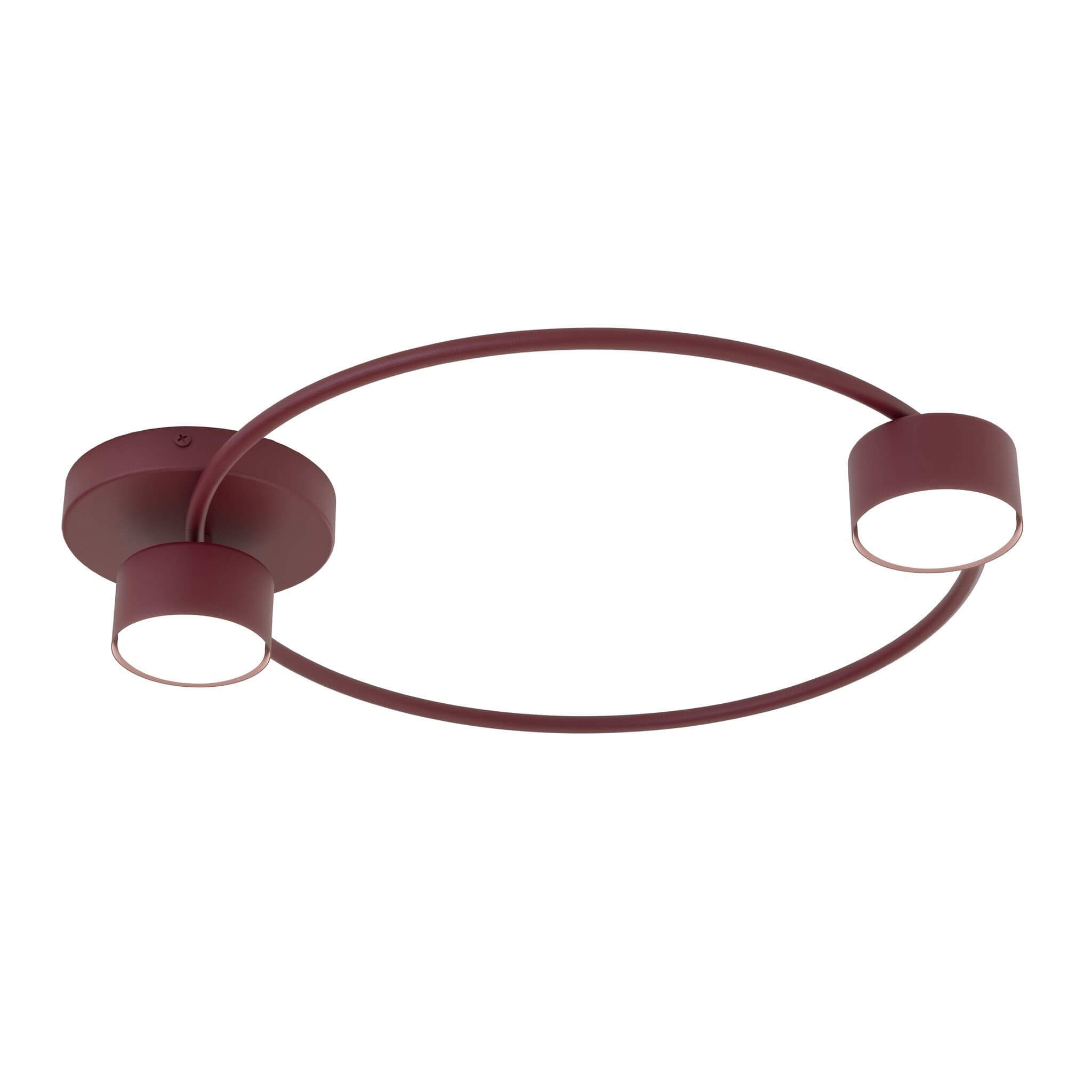 Emibig Lucio lampa podsufitowa 2x10 W burgund 1808/2