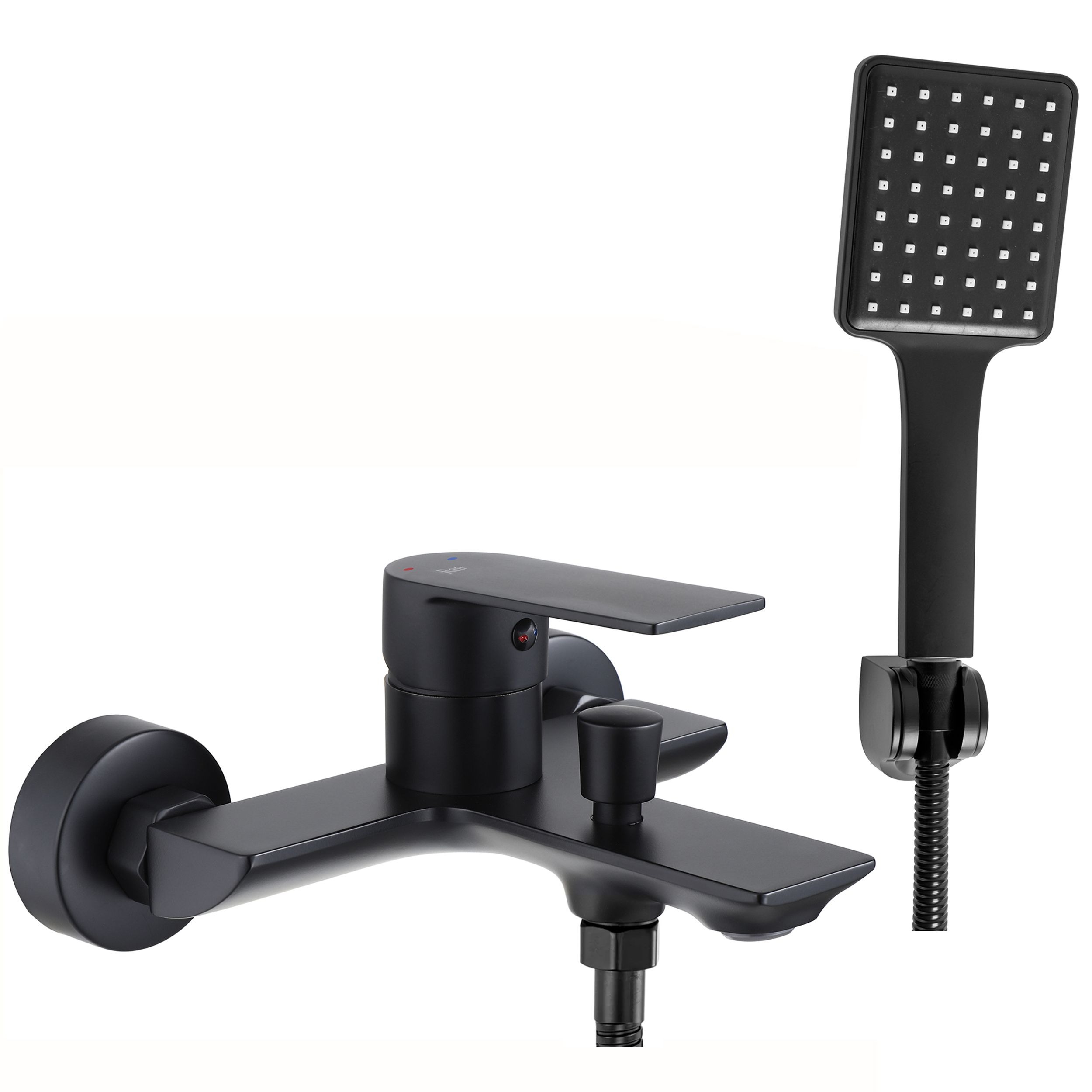 Rea Urban bateria wannowo-prysznicowa ścienna czarna REA-B9910