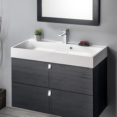 Sapho Amur umywalka 90x46 cm ścienna prostokątna biała 55032