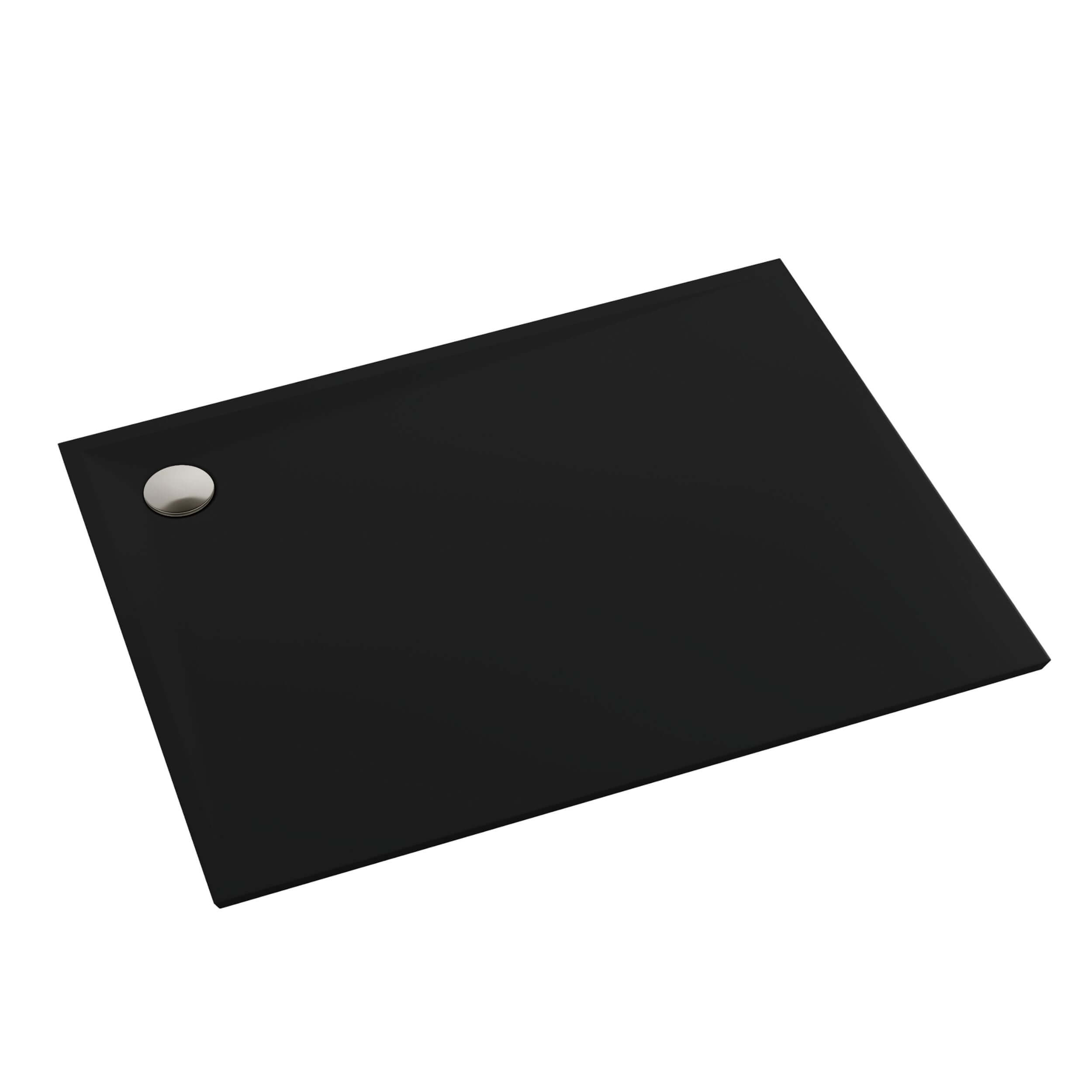 Schedpol Etrusco Black Mat brodzik prostokątny 120x90 cm czarny 3.470/C/MG