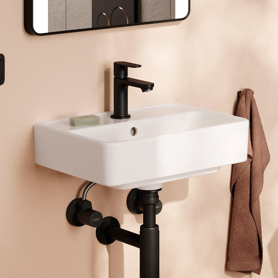 Hansgrohe Xanuia Q umywalka 45x34 cm prostokątna ścienna biała 60130450 - Wysyłka w 24h