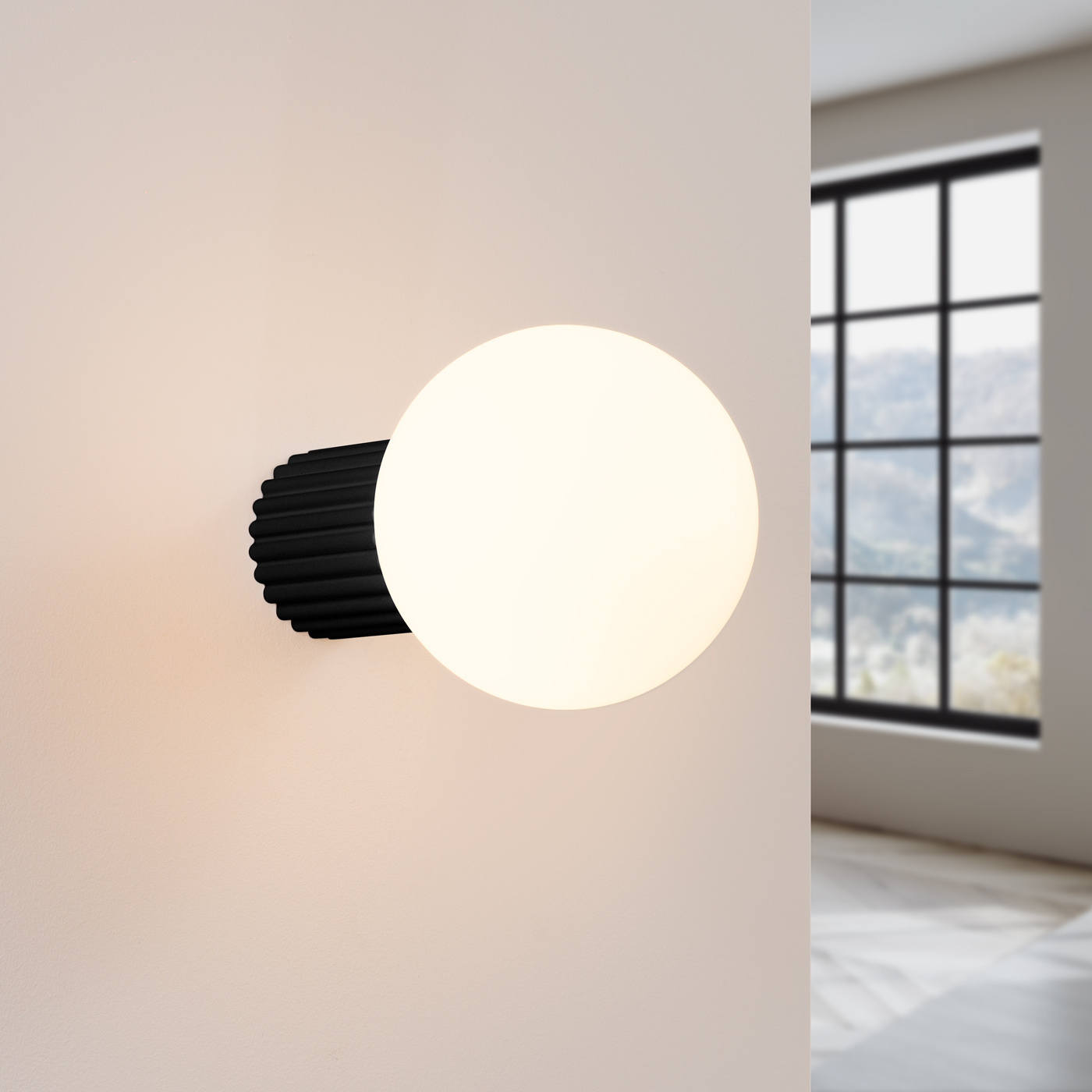Sollux Lighting Halo kinkiet 1x8 W biały-czarny SL.1712 - Wysyłka w 24h