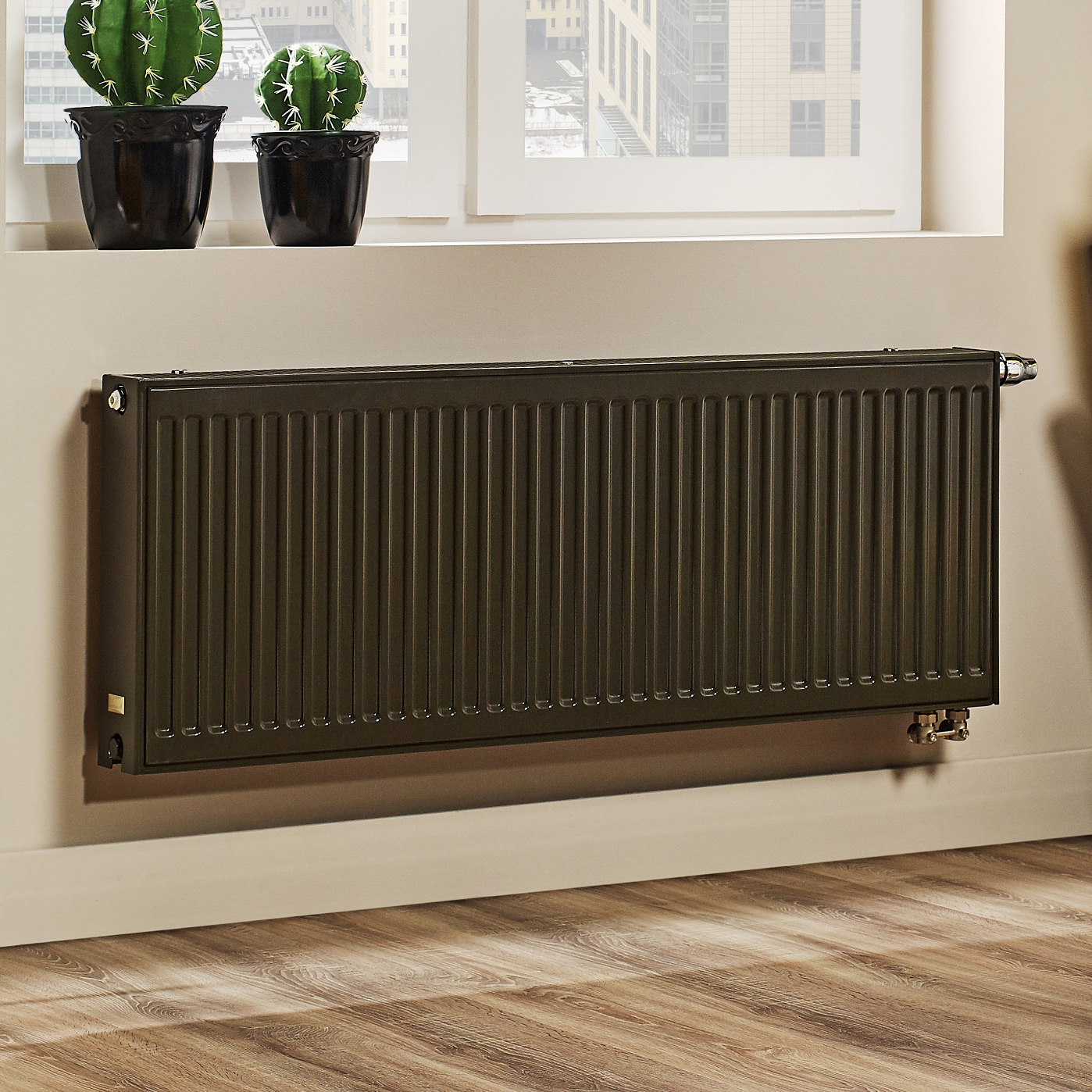 Purmo Ventil Compact grzejnik płytowy 60x140 cm podłączenie dolne biały CV22 600x1400 - Wysyłka w 24h