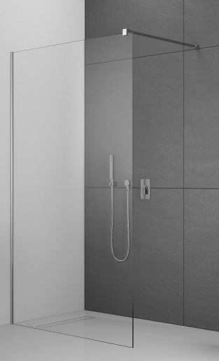 Radaway Modo New II Walk-In ścianka prysznicowa 75 cm wolnostojąca chrom/szkło przezroczyste 389075-01-01