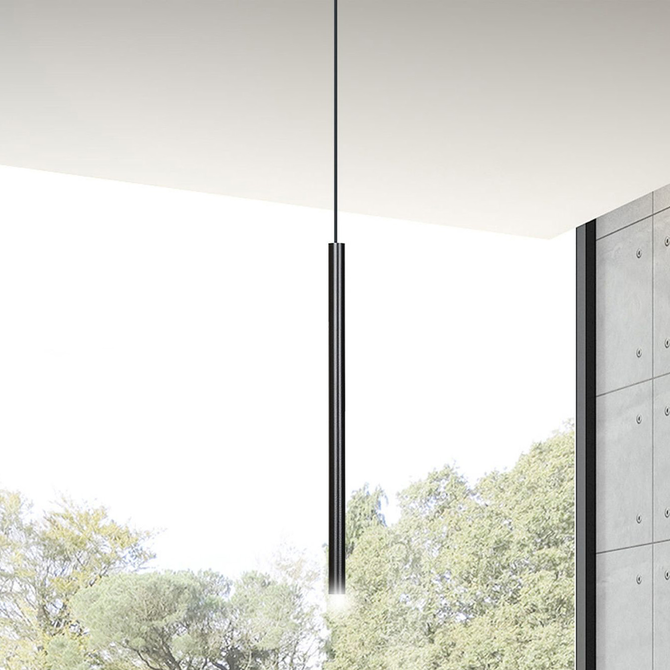 Emibig Selter lampa wisząca 1x8 W czarna 552/1